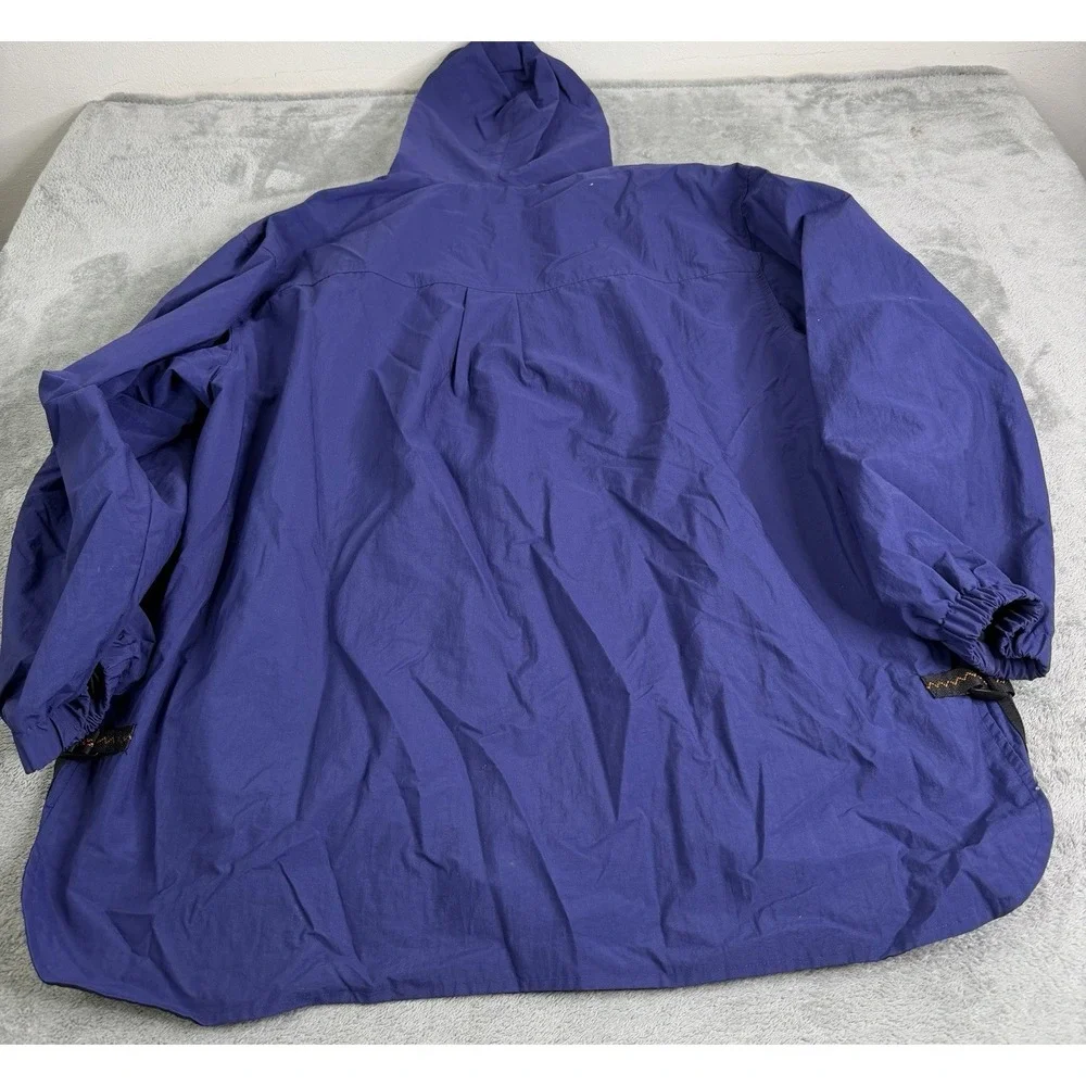 Vintage 90s Adidas Windbreaker Jacket Men's Size Large Blue Full Zip